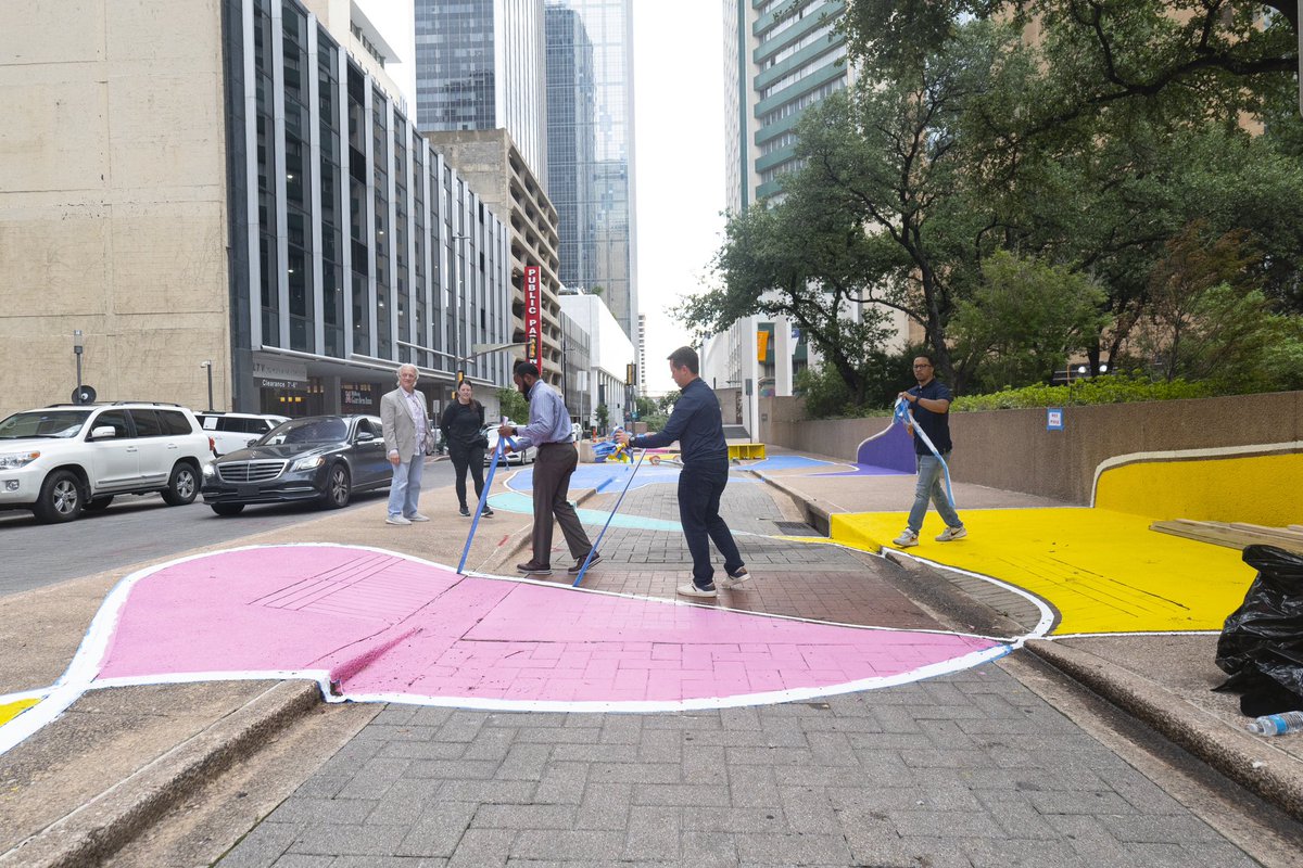 With the help of volunteers from the <a href="/BeckGroup/">The Beck Group</a>, <a href="/ntxford/">North Texas Ford</a>, and our board members, we added in some of our Wikiblock elements to create a more inviting and comfortable environment around <a href="/thanksgivingsq/">Thanks-Giving Square</a>. Come check it out tomorrow from 4 - 8pm!