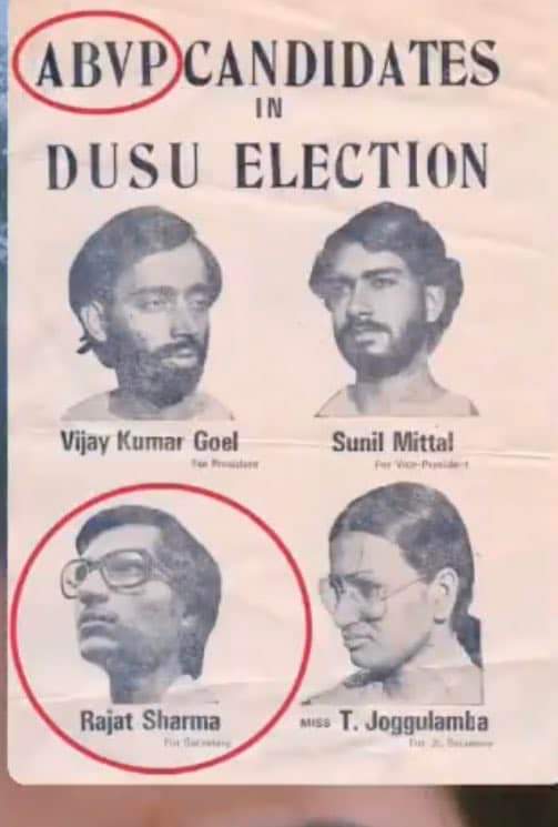 MayukhDuke's tweet image. The real face of @RajatSharmaLive 
He belongs to ABVP.
No wonder Philogyny (respect for women) is not included in RSS syllabus, Misogyny is.👇
#GodiMedia #modikapairvar