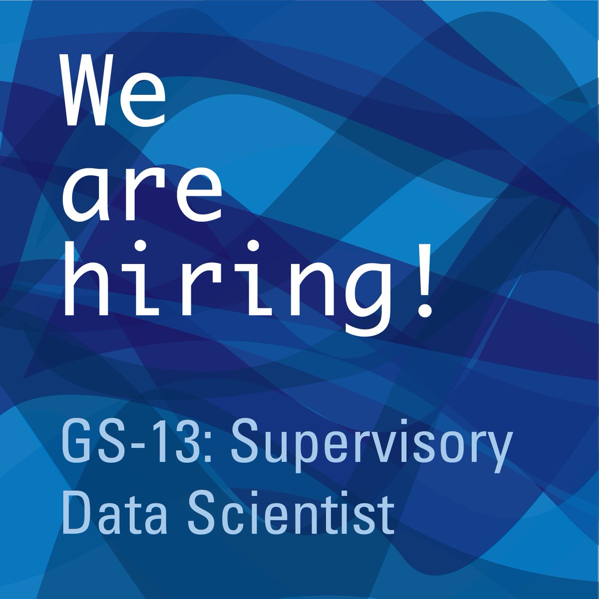 USGS Data Science (@usgs_datasci) on Twitter photo The Data Science Branch of <a href="/USGS_Water/">USGS Water Resources</a> is hiring!
We are recruiting for a supervisory data scientist. Learn more: waterdata.usgs.gov/blog/applied-d…
#DataScience #hiring #Blog #hydrology #jobs #WaterDataForTheNation #water The Data Science Branch of <a href="/USGS_Water/">USGS Water Resources</a> is hiring!
We are recruiting for a supervisory data scientist. Learn more: waterdata.usgs.gov/blog/applied-d…
#DataScience #hiring #Blog #hydrology #jobs #WaterDataForTheNation #water