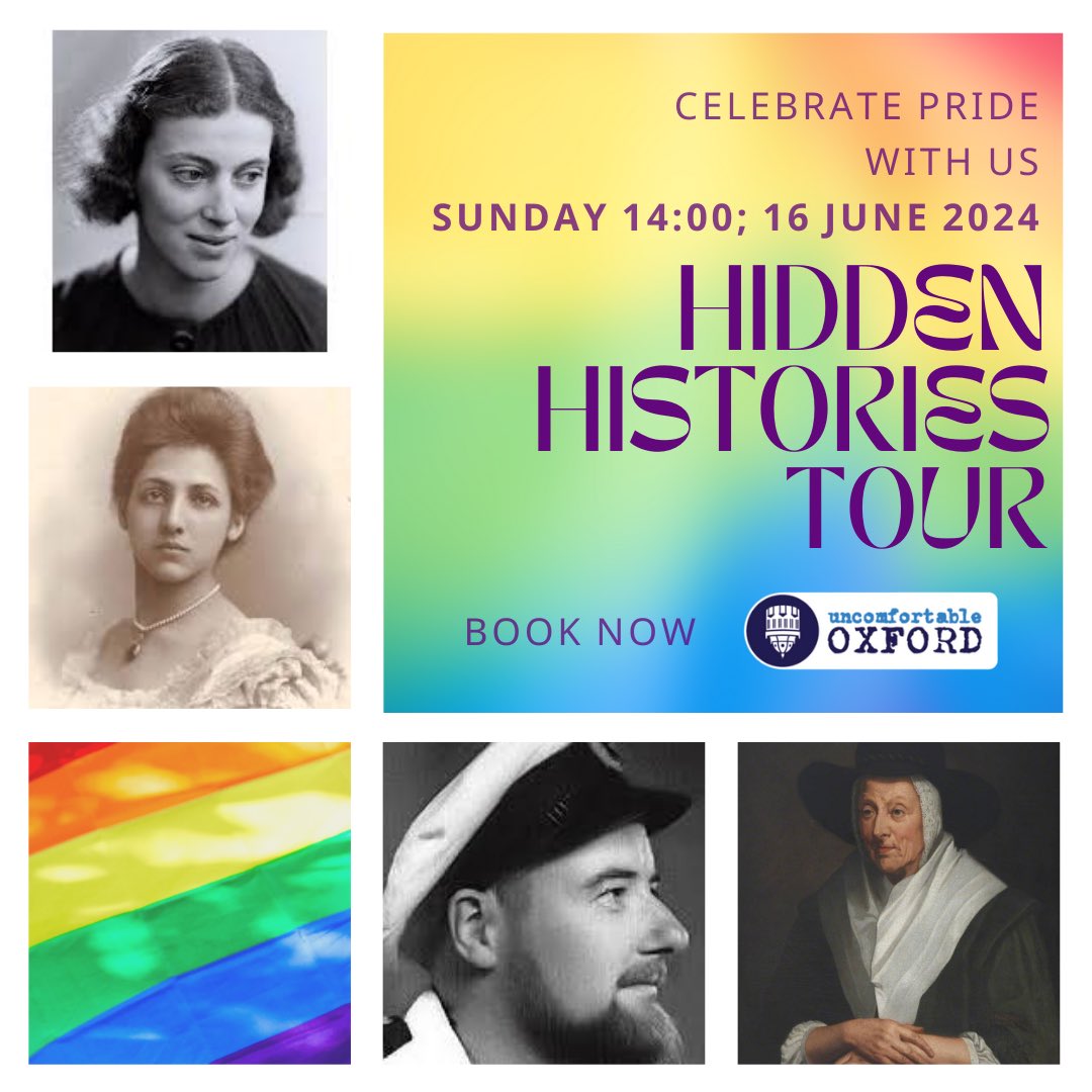 Discover the hidden histories of Oxford and celebrate Pride Month with us! Join our tour to uncover untold stories and amplify LGBTQ+ voices. 🏳️‍🌈✨ #PrideMonth #LGBTQHistory #HiddenHistories #OxfordPride #LoveIsLove #Inclusivity 

Book here: uncomfortableoxford.com/booking