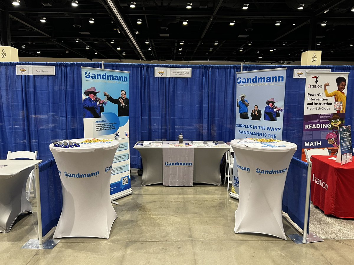 sandmanN_02's tweet photo. #oklaed come see me at the @CCOSA summer leadership conference and let’s talk about how auctions can solve some problems. Booth 1211 also I have free stuff and candy https://t.co/twEPV4M7Xq