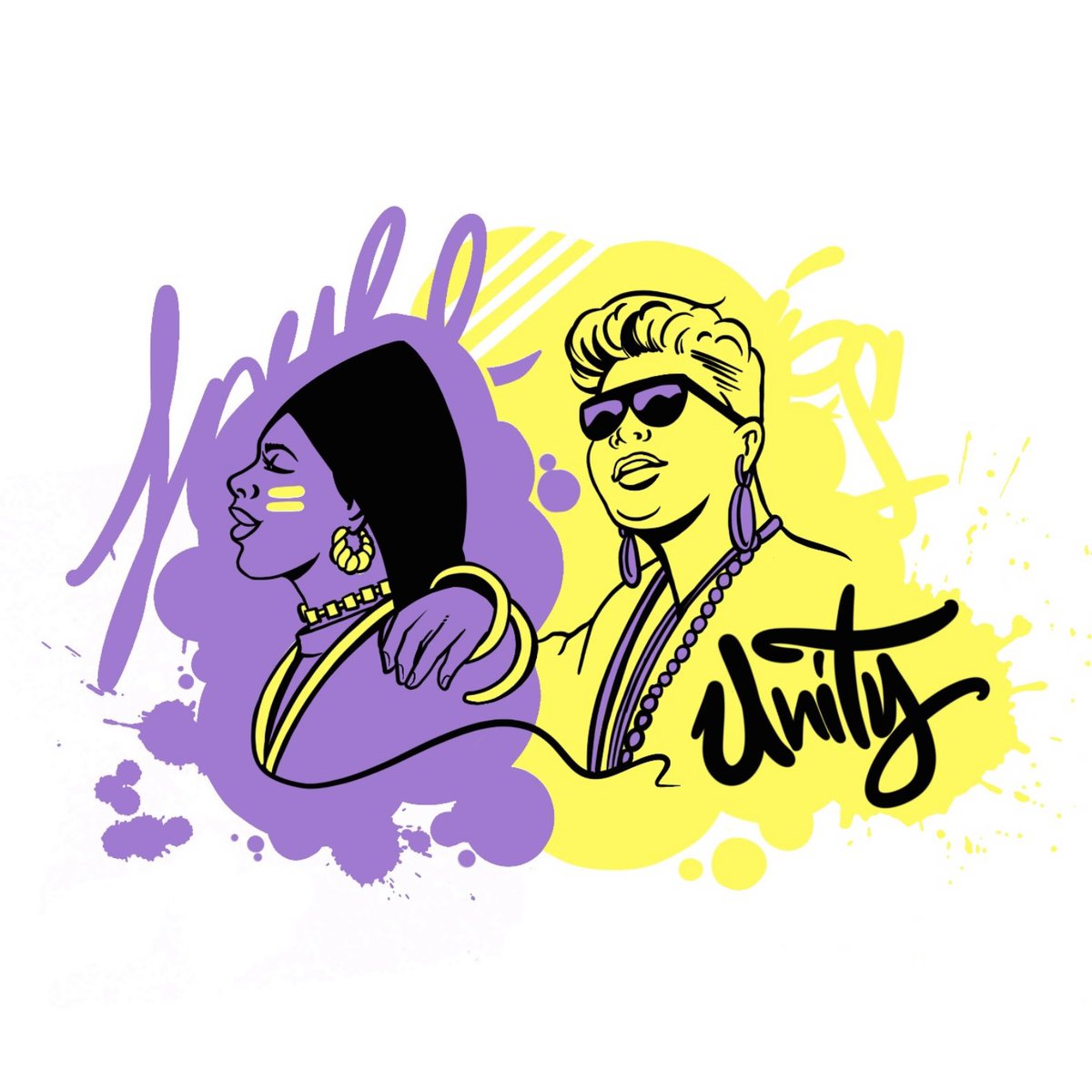 @ladiesfirstjam illustration and design by TOOFLY 2024 #queenlatifah #monielove #womeninhiphop