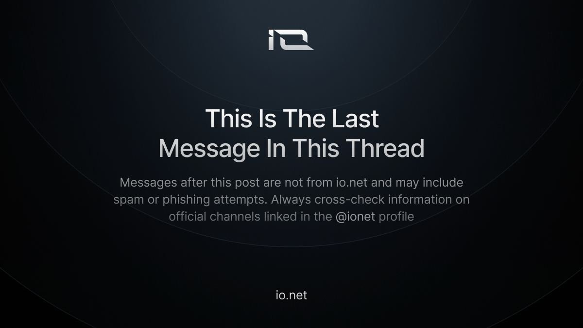 <a href="/ionet/">io.net</a> @movementlabsxyz Update ⚠️

$IO claims are sill open!

Users who participated in the Rewards Program can claim their rewards now at:  io-launch.net

Claims will close at 11:00 UTC on 6/18/24.