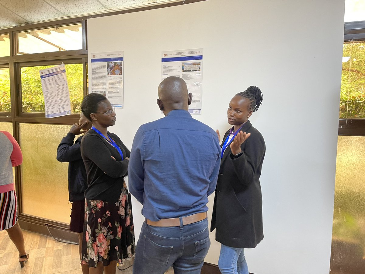 DamarisJuma3's tweet photo. Day 2 of the #2ndCSSforum The poster presentation of my  abstract about  the untapped power of using targeted interventions to create awareness  of the triple threat of #HIV&amp;AIDs, GBV and teenage pregnancy through our #NDOTO program at @GirlPow71900718 https://t.co/cDEIMiA3Gd