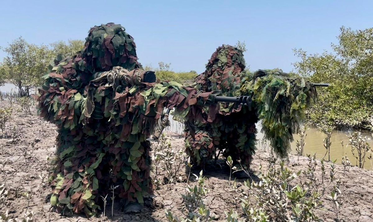 IaSouthern's tweet photo. 'Silent, Deadly, Lethal'
Sniper detachments of
#BaldEagleBrigade conducted realistic#Training in the demanding terrain of Rann of #Kutch. The exacting regimen tested their precision, stealth & unyielding resolve.
#DesertCorps https://t.co/SjZVZj3kv0