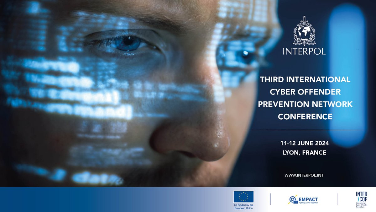 INTERPOL_HQ's tweet photo. A unique approach to cybercrimes was discussed at the 3rd InterCOP Conference. 

Under the theme of Inside the Mind of the Young Cyber Offender, panel sessions examined the distinct skillsets of cybercriminals which can be diverted in lawful ways, ultimately benefitting society. https://t.co/k1sHu7qDMb
