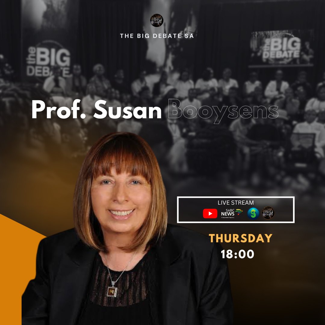 [NOT TO BE MISSED] Tomorrow on #TheBigDebate we are joined by  Prof. Susan Booysen | <a href="/BooysenS2/">Susan Booysen</a>  a leading political scientist, Prof. examines the role of coalition governments in fostering social entrepreneurship and public policy innovation.

#coalitions 
#GNU