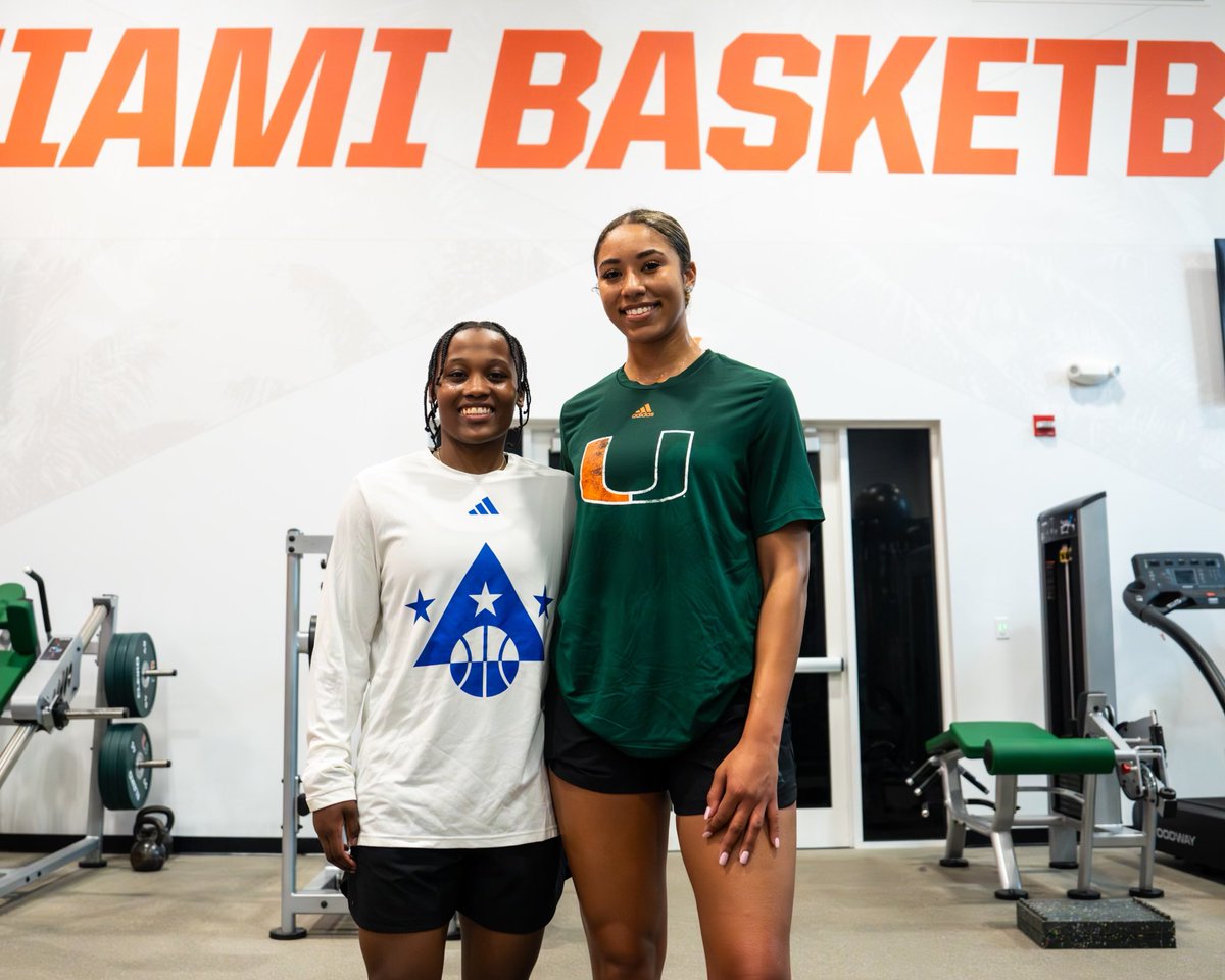 Great seeing a few of our new ‘Canes on campus today! Welcome <a href="/ahnayadams/">nay adams</a> &amp; <a href="/camwillixms34/">Cameron Williams</a>!