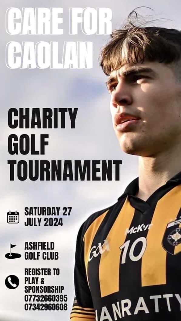 Crossmaglen Rangers (@crossrangers) on Twitter photo All golfers 🏌️🏌️♀️save the date!
Golf Tourment in aid of CareFor Caolan
🗓️ Saturday July 27th
📍Ashfield Golf Course
Contact <a href="/ONeillRian/">Rían O'Neill</a> or <a href="/AidanNugent12/">Aidan Nugent</a> see details below!
#Stringer #CareforCaolan All golfers 🏌️🏌️♀️save the date!
Golf Tourment in aid of CareFor Caolan
🗓️ Saturday July 27th
📍Ashfield Golf Course
Contact <a href="/ONeillRian/">Rían O'Neill</a> or <a href="/AidanNugent12/">Aidan Nugent</a> see details below!
#Stringer #CareforCaolan