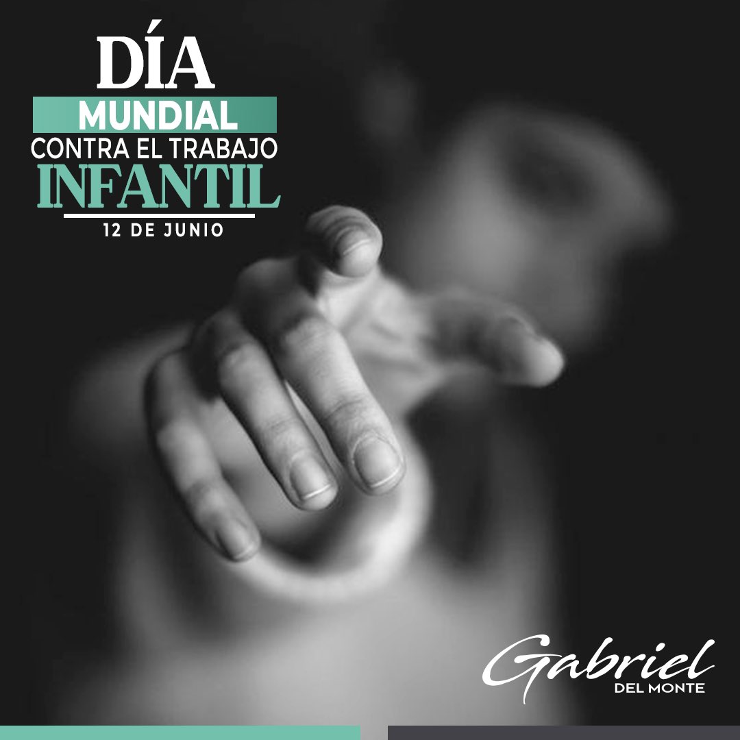 En el #DíaMundialContraElTrabajoInfantil, levantamos la voz para proteger los derechos de los niños. 
¡Juntos podemos erradicar el trabajo infantil y asegurar un futuro lleno de oportunidades y felicidad para todos los niños! 
🌍👧👦 
#InfanciaLibre #FuturoSeguro