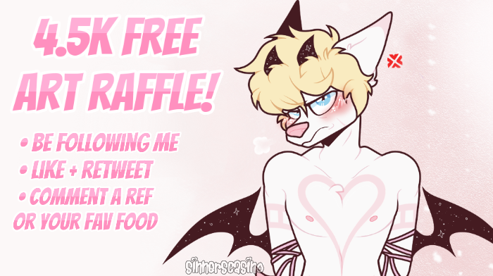 SinnersCasino's tweet photo. it’s that time boys, free art raffle time woo!!!!!
.
rules:
- be following me! new follows are welcome :]
- like &amp; rtwt
- comment a ref or your fav food!
.
3 winners will receive a fullbody doodle, 200 rtwts &amp; I’ll add another winner! https://t.co/AfBFKNh3o8