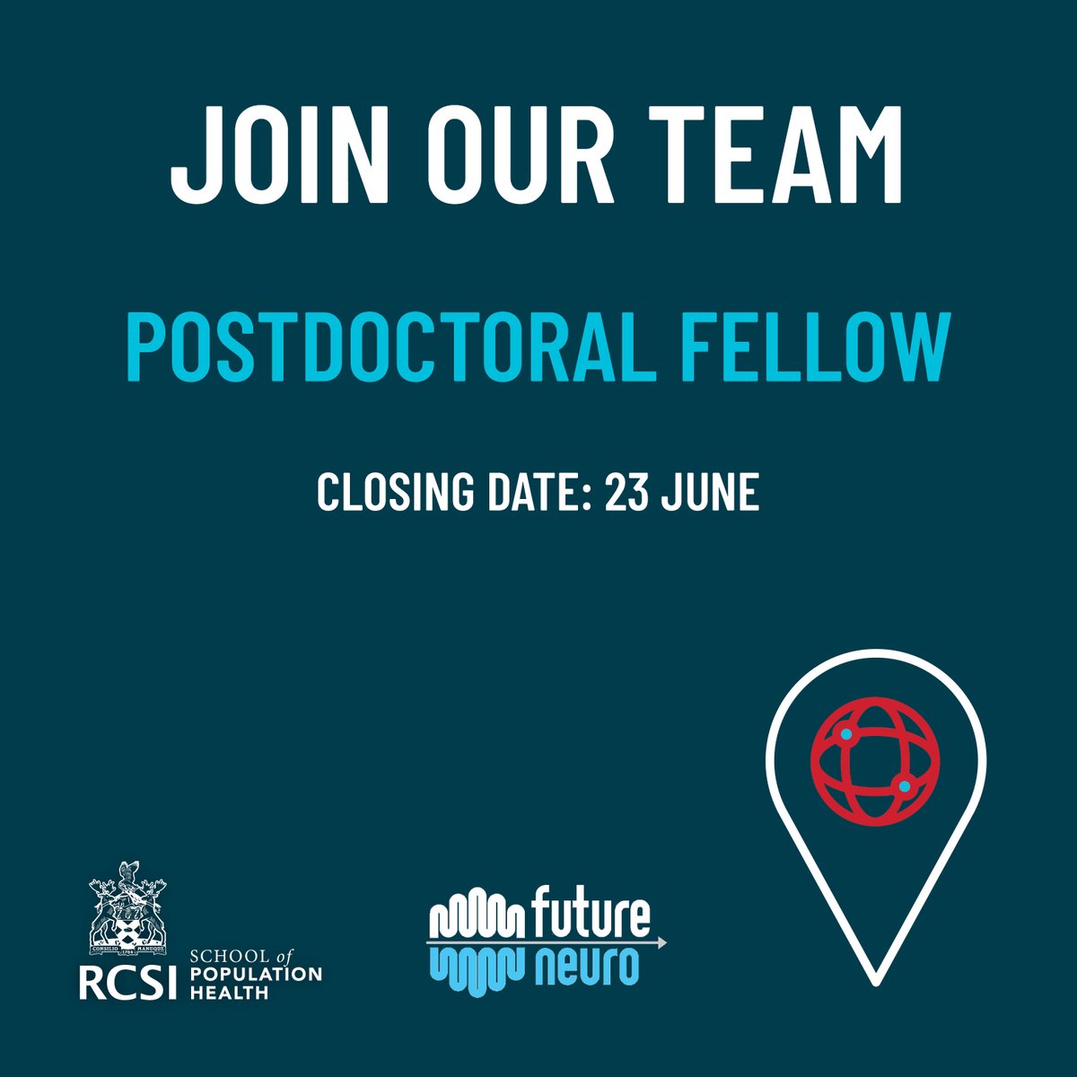 We're recruiting for a postdoctoral fellow for an exciting opportunity developing a state-of-the-art population-based analytic data system.

📆 Application deadline extended to 23 June.

For more info &amp; to apply:
my.corehr.com/pls/coreportal…