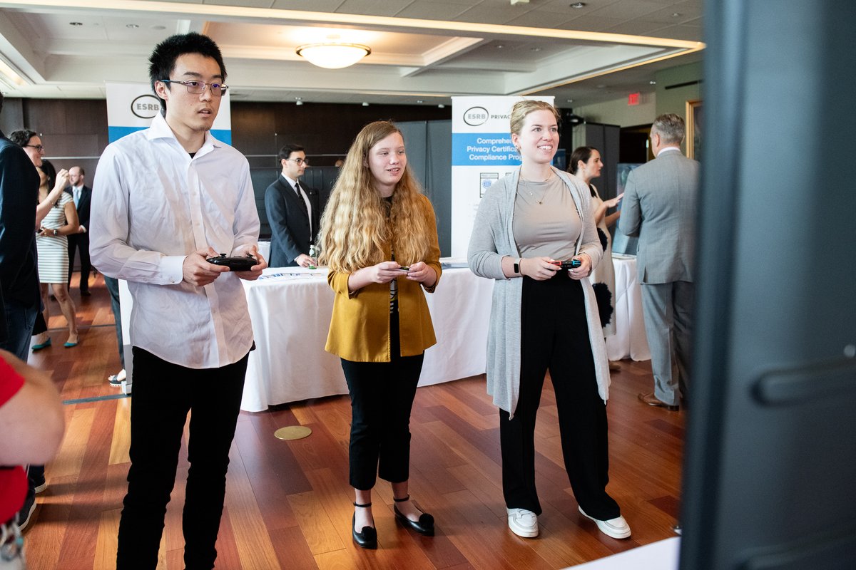 theESA's tweet photo. Last week, we brought video games to the Hill 🎮🏛️!
Hill staff and policymakers enjoyed demos and connected with industry leaders, including @RepDonBeyer, ESA President & CEO Stan Pierre-Louis, @ESRBRatings President Pat Vance and @wbgames President David Haddad.
#ESA30 https://t.co/SUmSlhqTEw