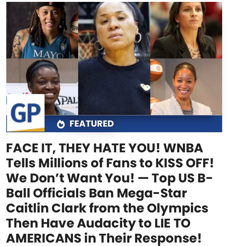 No problems for me because I have not watched one moment and have no plans to ever watch this Raci$t  <a href="/WNBA/">WNBA</a> or it’s other league called the <a href="/NBA/">NBA</a> and don’t miss it one iota!!!!