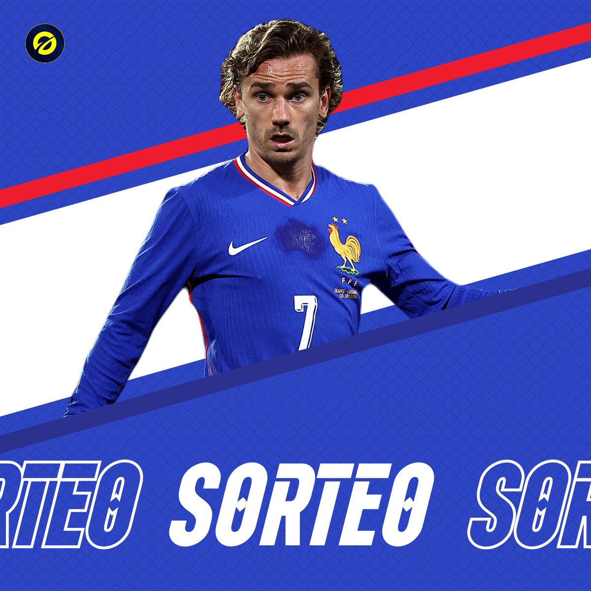 Offsider_ES's tweet photo. 🎁 ¡𝐑𝐄𝐆𝐀𝐋𝐀𝐌𝐎𝐒 𝐋𝐀 𝐂𝐀𝐌𝐈𝐒𝐄𝐓𝐀 𝐃𝐄 𝐅𝐑𝐀𝐍𝐂𝐈𝐀! 🇫🇷

Si hoy gana Francia con gol de Griezmann, regalamos su camiseta entre los que den RT y nos sigan.

🍀 ¡Mucha suerte a todos! #EURO2024 https://t.co/JZdyrbmsGp