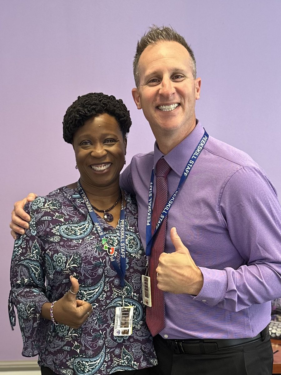 AD_Goldberg's tweet photo. It is great working with the best! @jreidedtech #purplewall #PeekskillPride #adag https://t.co/F5bCxrl0kl