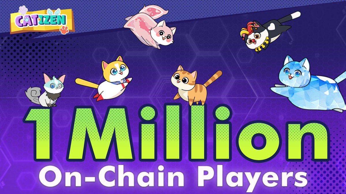 Catizen: 1 Million On-Chain Users, Paws-itively Healing the World!

🌍🐾 Catizen has hit a milestone with 1 million on-chain users, unleashing a tidal wave of feline healing across the globe! 🎉✨

Join the purr-fect revolution where virtual cats mend hearts, and a million paws