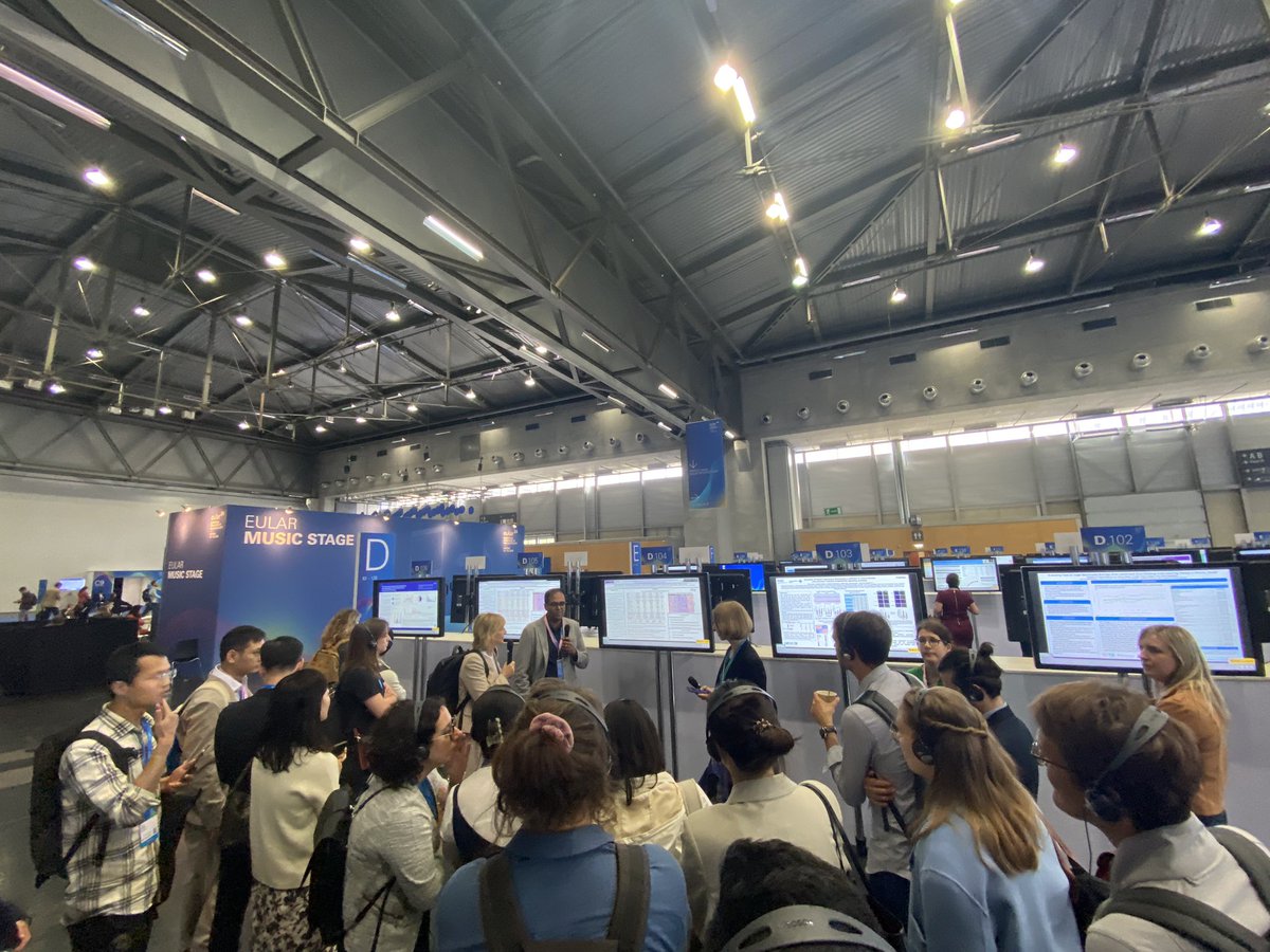 Sarah Dyball (@sarahdyball1) on Twitter photo Busy poster tour with <a href="/rudi_shukla/">Rudi Shukla</a> presenting his research on unsupervised clustering using high throughput proteomics to identify clinically meaningful SSc clusters with differences in cardiac markers at #EULAR2024 Busy poster tour with <a href="/rudi_shukla/">Rudi Shukla</a> presenting his research on unsupervised clustering using high throughput proteomics to identify clinically meaningful SSc clusters with differences in cardiac markers at #EULAR2024