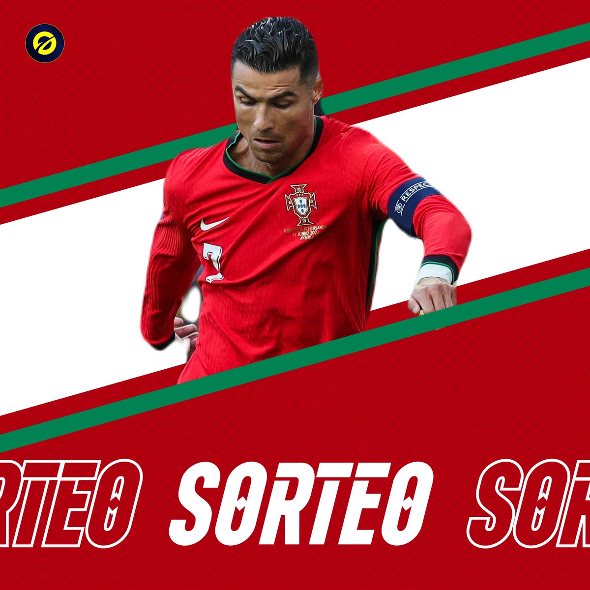 🎁 ¡𝐑𝐄𝐆𝐀𝐋𝐀𝐌𝐎𝐒 𝐋𝐀 𝐂𝐀𝐌𝐈𝐒𝐄𝐓𝐀 𝐃𝐄 𝐏𝐎𝐑𝐓𝐔𝐆𝐀𝐋! 🇵🇹

Si hoy gana Portugal con gol de Cristiano, regalamos su camiseta entre los que den RT y nos sigan.

🍀 ¡Mucha suerte a todos! #EURO2024