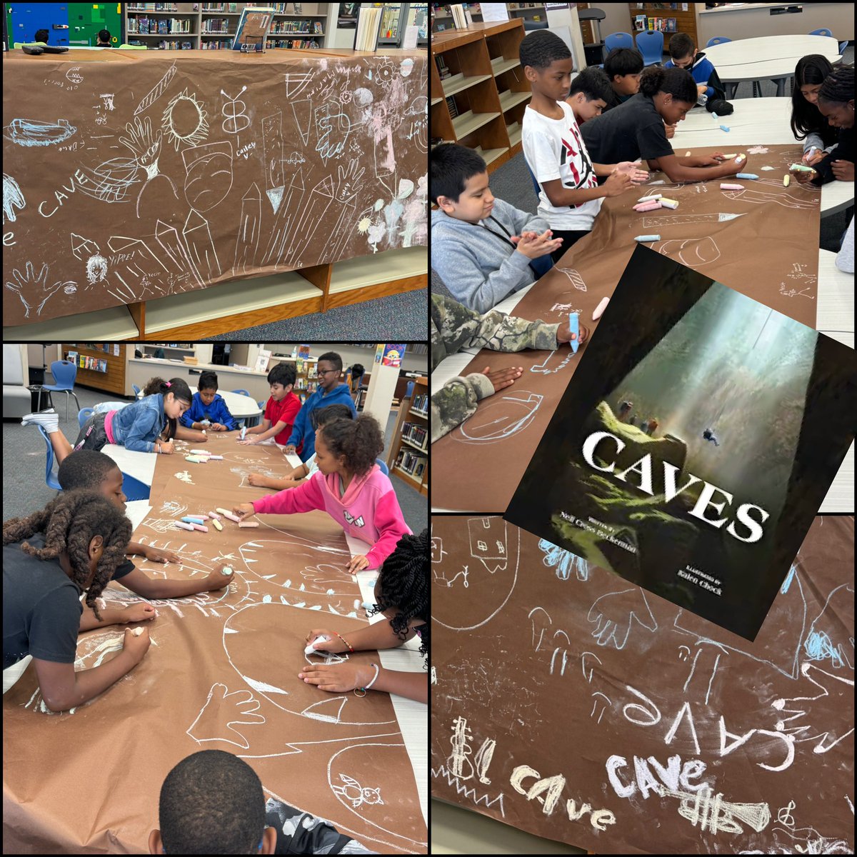 Houston Academy LMC (@roeper_ils) on Twitter photo We read the <a href="/TBABooks/">TX Bluebonnet Award</a> nominated book Caves by <a href="/NellBeckerman/">Nell Cross Beckerman</a> and then made our own cave drawings! 🔦🪢🦇✍🏽 #CampHouston #ChooseYourDestination <a href="/AldineES_Summer/">Aldine ISD Elementary Summer Camp</a> We read the <a href="/TBABooks/">TX Bluebonnet Award</a> nominated book Caves by <a href="/NellBeckerman/">Nell Cross Beckerman</a> and then made our own cave drawings! 🔦🪢🦇✍🏽 #CampHouston #ChooseYourDestination <a href="/AldineES_Summer/">Aldine ISD Elementary Summer Camp</a>