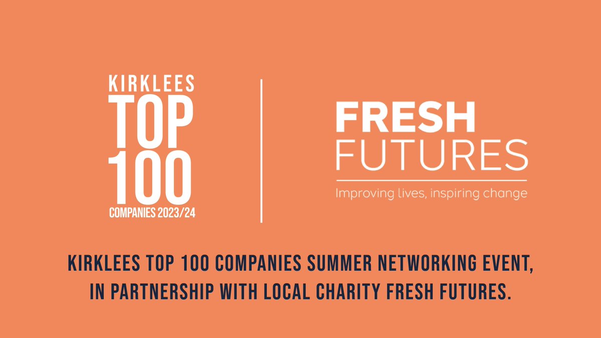 Kirklees Top 100 Companies (@kirkleestop100) on Twitter photo Are you a Kirklees Top 100 Company? Did you receive your invite to our Summer Networking event taking place at Brian Jackson House on 19 June?
If you havenโt and would like to attend, drop us a line at kirkleestop100@hud.ac.uk to register your place.
We hope to see you there! Are you a Kirklees Top 100 Company? Did you receive your invite to our Summer Networking event taking place at Brian Jackson House on 19 June?
If you havenโt and would like to attend, drop us a line at kirkleestop100@hud.ac.uk to register your place.
We hope to see you there!
