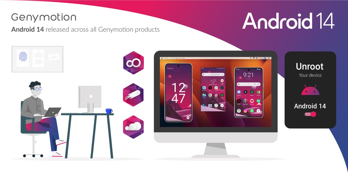 Genymotion (@genymotion) on Twitter photo 🚀🎁 Android 14 final image is now available for all Genymotion products! Learn more at genymotion.com/blog/android-1… 🚀🎁 Android 14 final image is now available for all Genymotion products! Learn more at genymotion.com/blog/android-1…