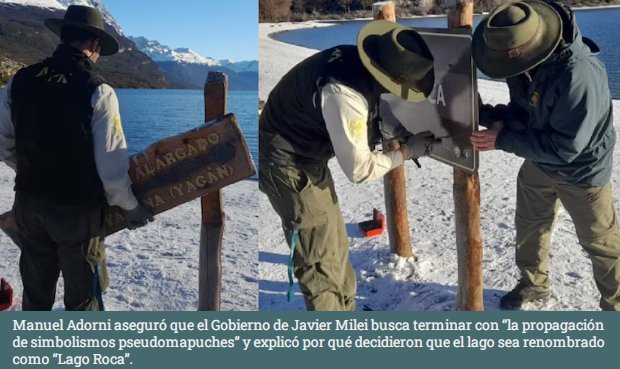 PatAmb's tweet photo. El Gobierno confirmó que el #LagoAcigami se volvió a llamar #LagoRoca:
https://t.co/UZ8uvF01RO https://t.co/s2A46NeQII