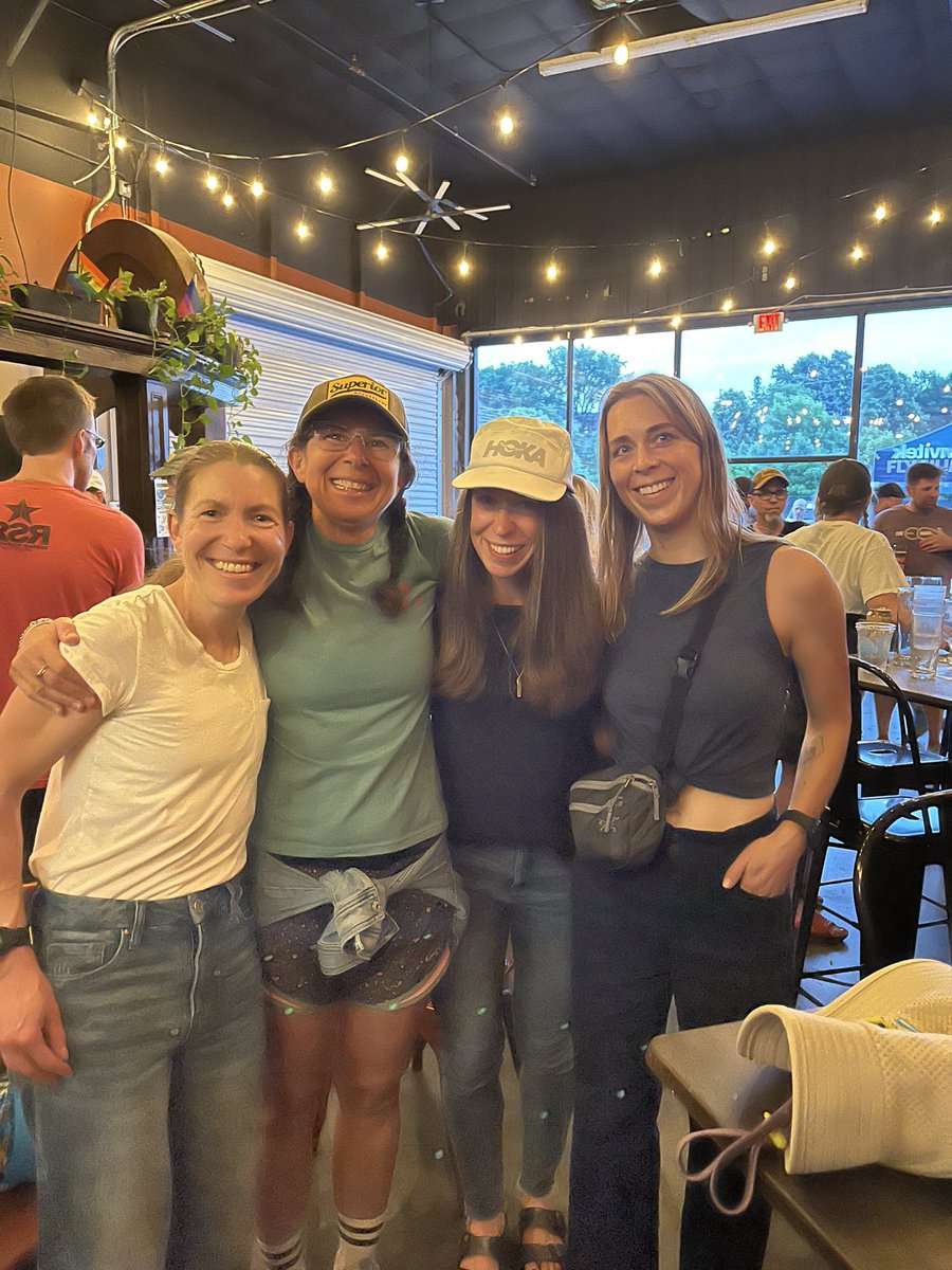 TeamConradMN's tweet photo. Big sis decided I should wear her @hoka hat for The Ultra Pickle Project film viewing. Now it’s my new fave running hat! I will forever support her in everything she does. Fun night with an incredible community. #LilSisOfAHokaFlyer https://t.co/dwsfGgkV6N