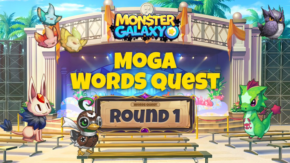 🔔 Attention Tamers! 🔔

The Moga Words Quest Round I is officially starting NOW! 🚀

✨ Head over to our Discord channel to join the fun and test your knowledge.

 Don't miss out—let's see who can solve the mysteries of the Monster Galaxy! 🌟

 #MogaWordsQuest