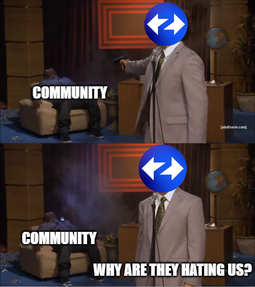 WormeowMeme's tweet photo. What a very very disappointing launch. Going against your community would be the last thing you wanna do in crypto. Looks like we gotta put you down #zksync
#zkscam #crypto https://t.co/nLlR7OijqG