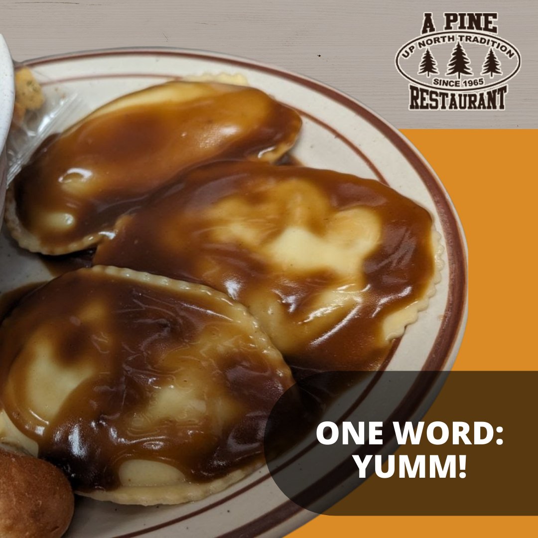 APineRestaurant's tweet image. Satisfy your cravings with our Wednesday beef ravioli in gravy special at A-Pine Family Restaurant 🍝 Rich, hearty, and utterly irresistible! #CravingSatisfaction #HeartyGoodness #IrresistibleFlavors