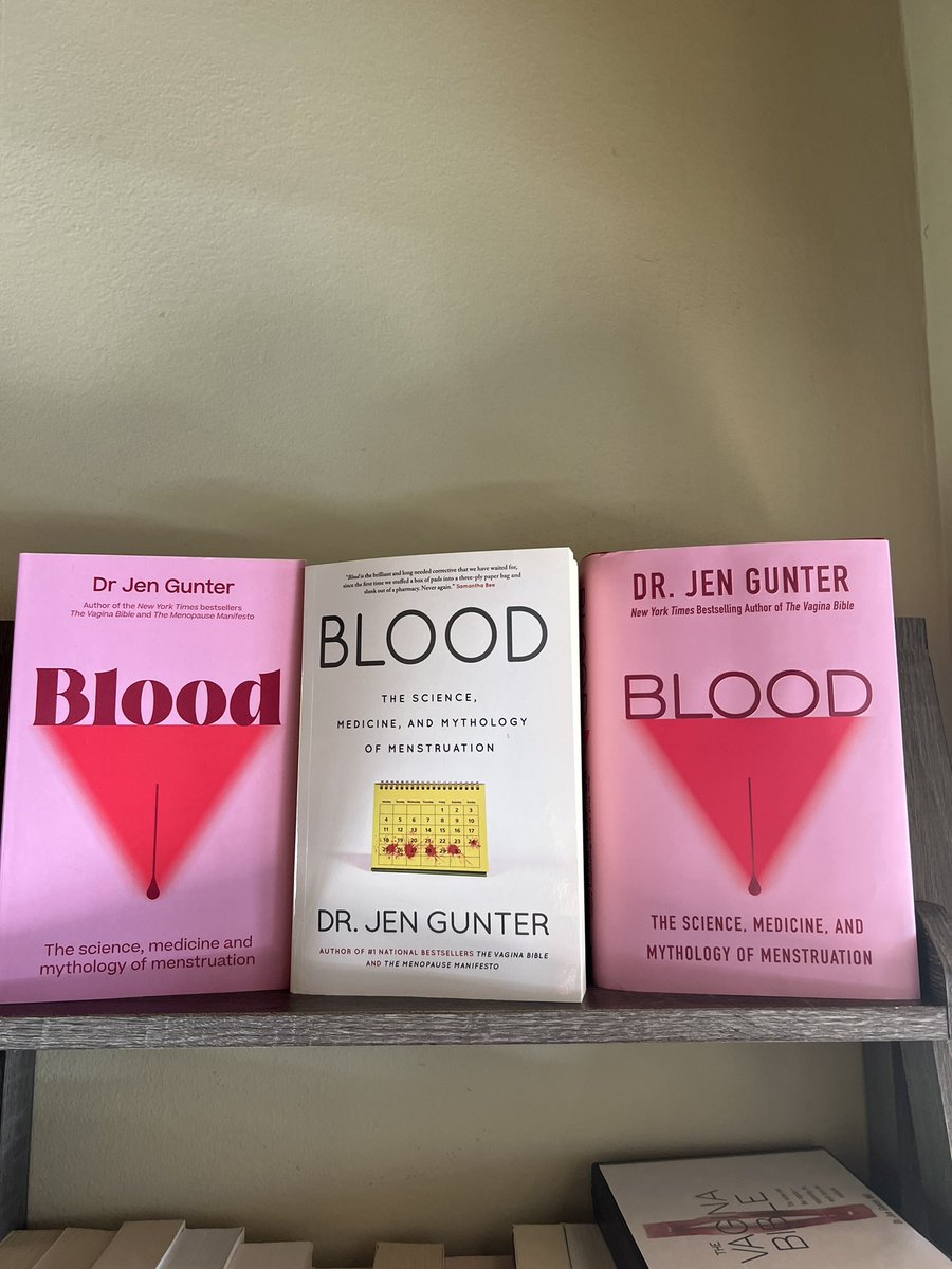DrJenGunter's tweet photo. A lot of recent articles about the importance of menstrual education. 
I’ve been working on this and would like to share some content! 
First, an entire book! Blood: The Science, Medicine, and Mythology of Menstruation. Available wherever you get your books! https://t.co/ltejTdFOFX