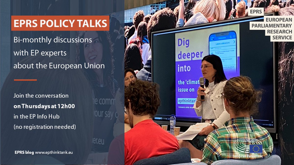 EP_EPRS's tweet photo. 🔎 What is the EU doing to step up its defence and to promote peace? Join us tomorrow to discuss with our EPRS policy expert.
🗓️20 June (12:00)
📍 @Europarl_EU InfoHub
✅ No registration needed, just drop in!
More info ➡️ https://t.co/zNYq7CLfNc
#EPRSevents #VisitEP https://t.co/fm9f7J5cyS