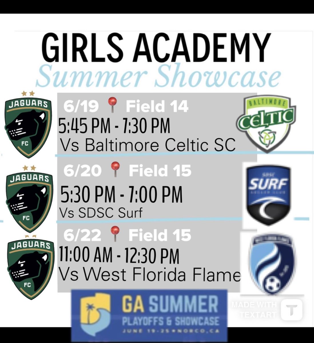 Looking forward to the GA Summer Showcase coming up very soon!