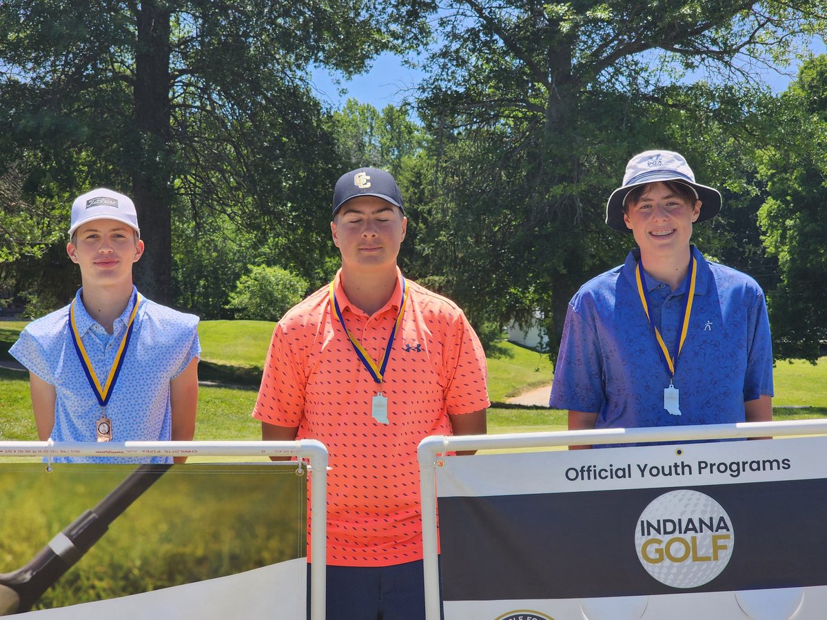 Our four freshmen finished in the top four spots yesterday at Old Capital in the PGA Indiana junior event! They have big goals next year.