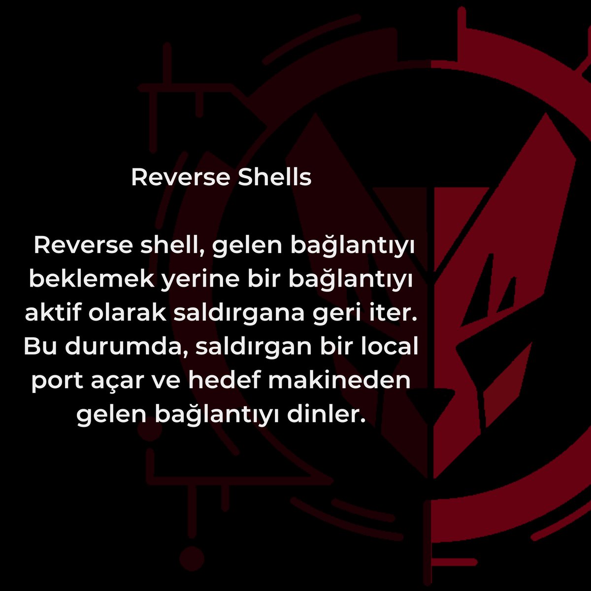 DPUS3C's tweet photo. #cybersecurity #cyber #security #sibergüvenlik #computerengineering #bindshell #reverseshell #penetrationtesting https://t.co/nP0GvjS5Ta