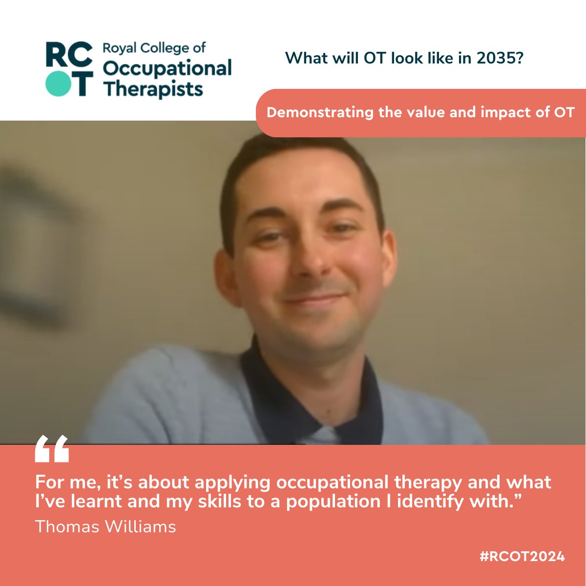 theRCOT's tweet photo. A big thank you to @CLovegrove_OT, @AmyACD, @ThomasW_OT and 
@KimStuartOT for sharing their visions of occupational therapy in 2035 in that inspiring plenary session! 🤩 #RCOT2024 https://t.co/tNHkNEUsVC