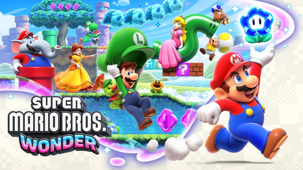 NintendoAmerica's tweet photo. #SuperMarioBrosWonder producer Takashi Tezuka and director Shiro Mouri discussed the challenge of taking classic side-scrolling Super Mario Bros. gameplay and turning it upside down – literally – at this year’s @Official_GDC.

Watch here: https://t.co/ajwYyhAr8Z https://t.co/bWBhoaRK3s