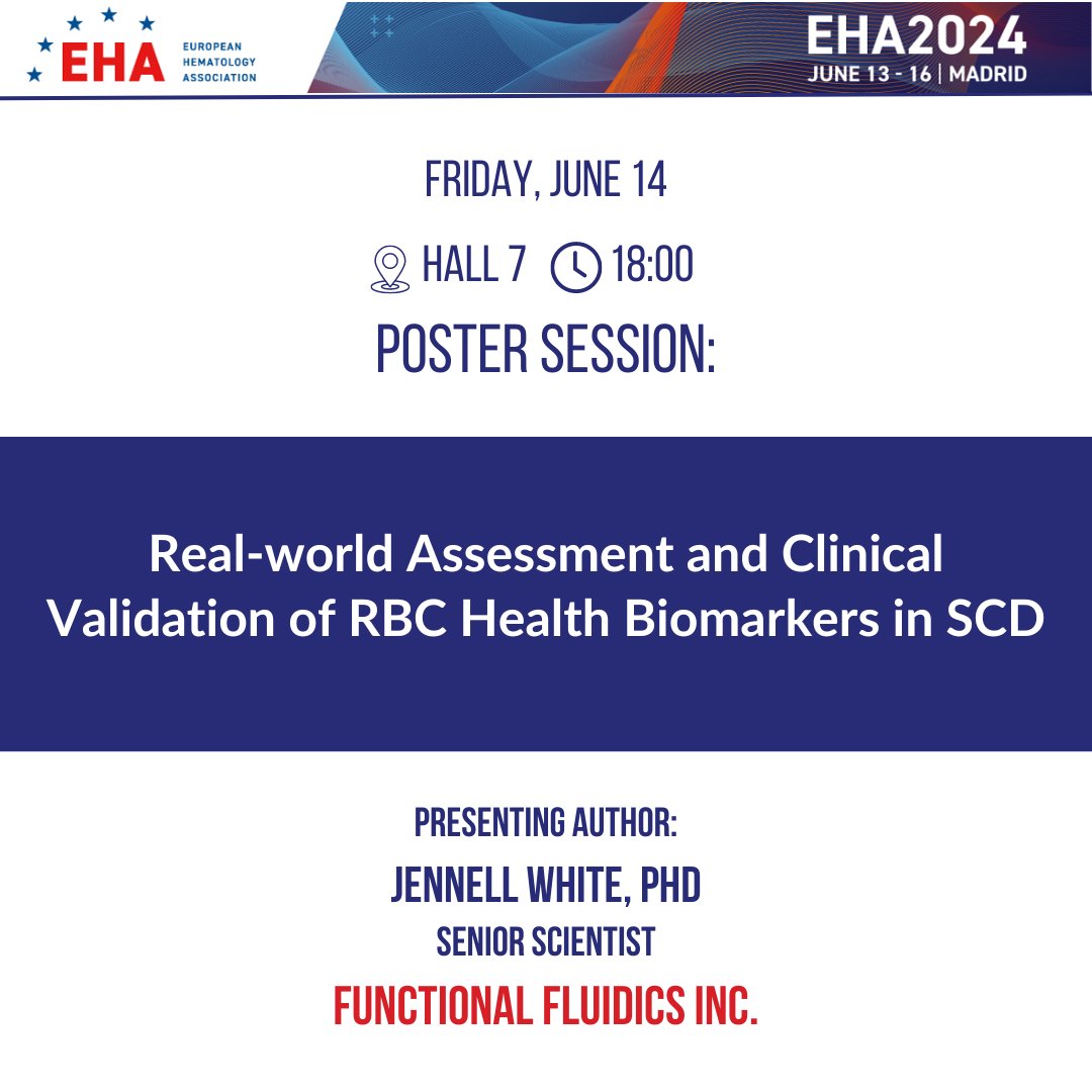 functionalflu's tweet image. Join Functional Fluidics at EHA2024 Hybrid Congress for an informative and engaging event. Experience the latest in hematology through sessions, workshops, and networking opportunities. Learn more: hubs.ly/Q02ztFWc0 

@EHA_Hematology