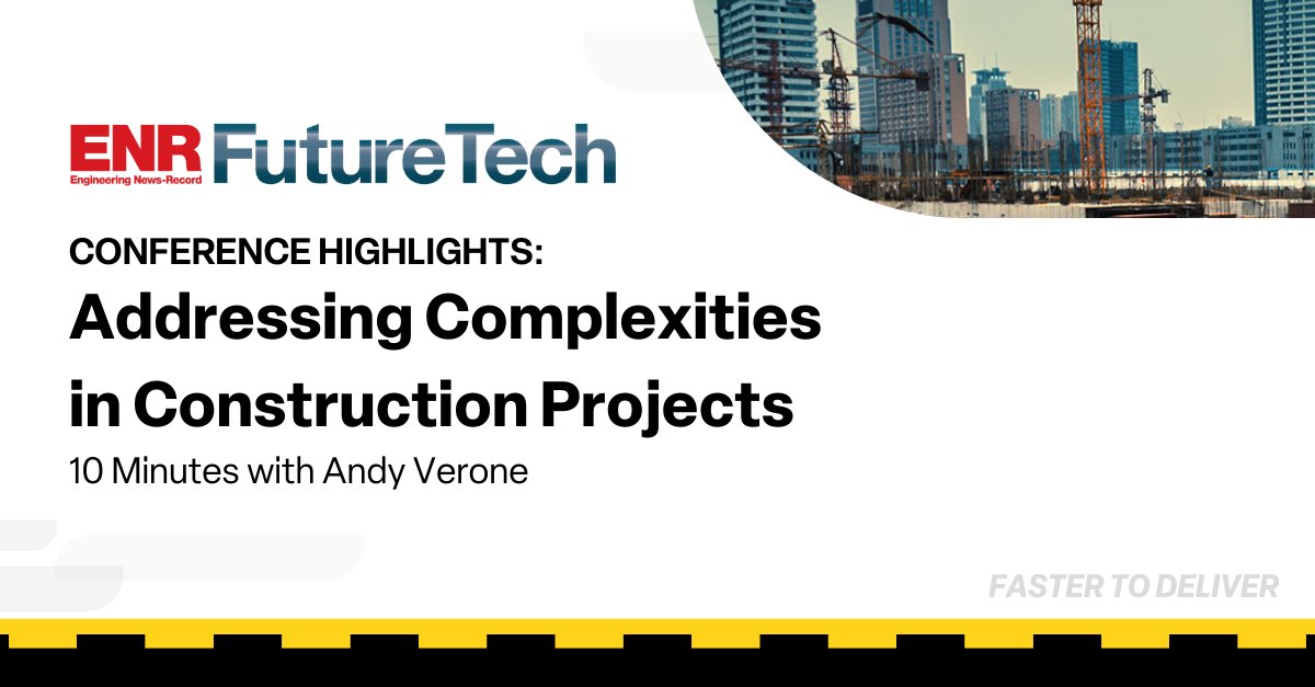 contruent's tweet image. Get the #ENRFutureTech highlights from Andy Verone, Chief Strategy Officer at Contruent, as he dives into the role of technology in tackling today’s complex construction projects.

Read the interview here: hubs.ly/Q02BzbWH0

#Construction #Technology