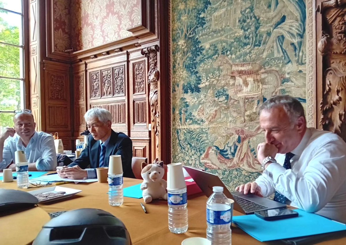 CEEVO95's tweet photo. #Valdoise / #Japon / #iledefrance / #ParisRegion / #CEFJ / #Ceevo95 : Participation du CEEVO ce mardi à l'Assemblée générale du Comité d’Échanges Franco-Japonais (CEJF), à l'invitation et en présence de son Président Délégué, Pierre Kuchly - https://t.co/YlgvB83IYB https://t.co/utf9DTwioH
