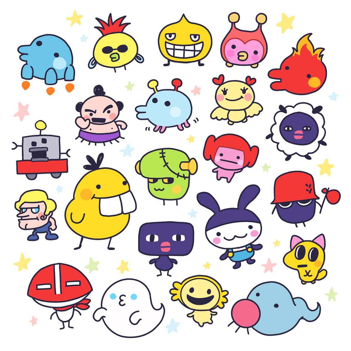 EruHonda's tweet image. ⭐️🌱 WELCOME BACK 🌱⭐️

Some of the Tamagotchi characters that got lose over the years and I can’t wait to play again with 💖

#tmgc #tamagotchi #Tamagotchiconnection