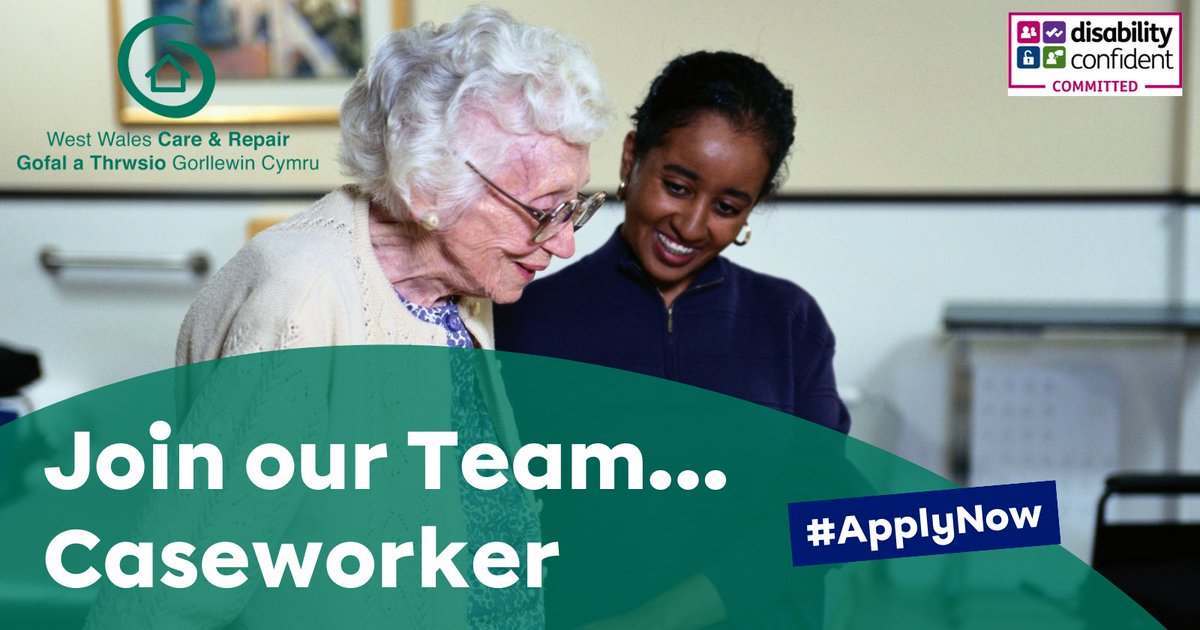 West Wales Care &amp; Repair are seeking a Caseworker (fixed term for 12 months) to assist with hospital discharge cases and help people live independently in their own homes.

If this appeals to you apply here now:  ow.ly/4REc50SbFVB

#WeAreAteb
#WestWalesCareAndRepair