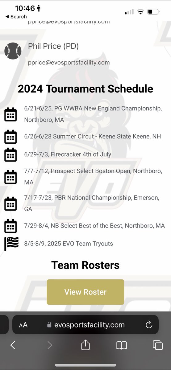 Coaches, here is my schedule for this upcoming summer season. Excited to get started with <a href="/EVOBaseballMA/">EVO Academy</a> !!