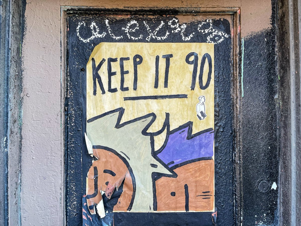 butchers_blind's tweet photo. keep it 90
.
be sure and save 10% for yourself. a little throwback from the streets of Chicago with this classic paste-up from @_pennypinch_
.
#streetart #chicago #photography #wheatpaste https://t.co/Clkb8Qcsri