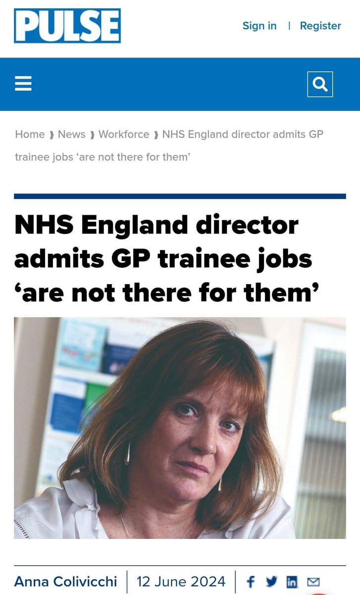 DrNeenaJha's tweet photo. 🚨 NHS England director ADMITS there are NO jobs in the NHS for GPs completing training🚨

The government’s strategic plan to destroy primary care is working:

❌ >£660,000,000 funding to GP practices has been cut in the last 5 yrs

❌ The funding given (to help practices address the GP shortage) permits practices to employ almost ANY other role who are NOT a GP?!

All of this….yet RADIO SILENCE from the RCGP!
