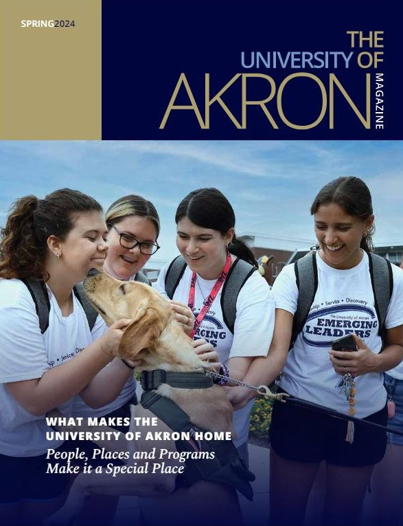 uakronalumni's tweet photo. The Spring 2024 Akron Magazine is out! 📔📬 This edition focuses on the people, places, and programs that make  The University of Akron HOME.💙💛 View the entire PDF of the current issue: https://t.co/xMJhAzTcaS https://t.co/NjSMmmm7VH
