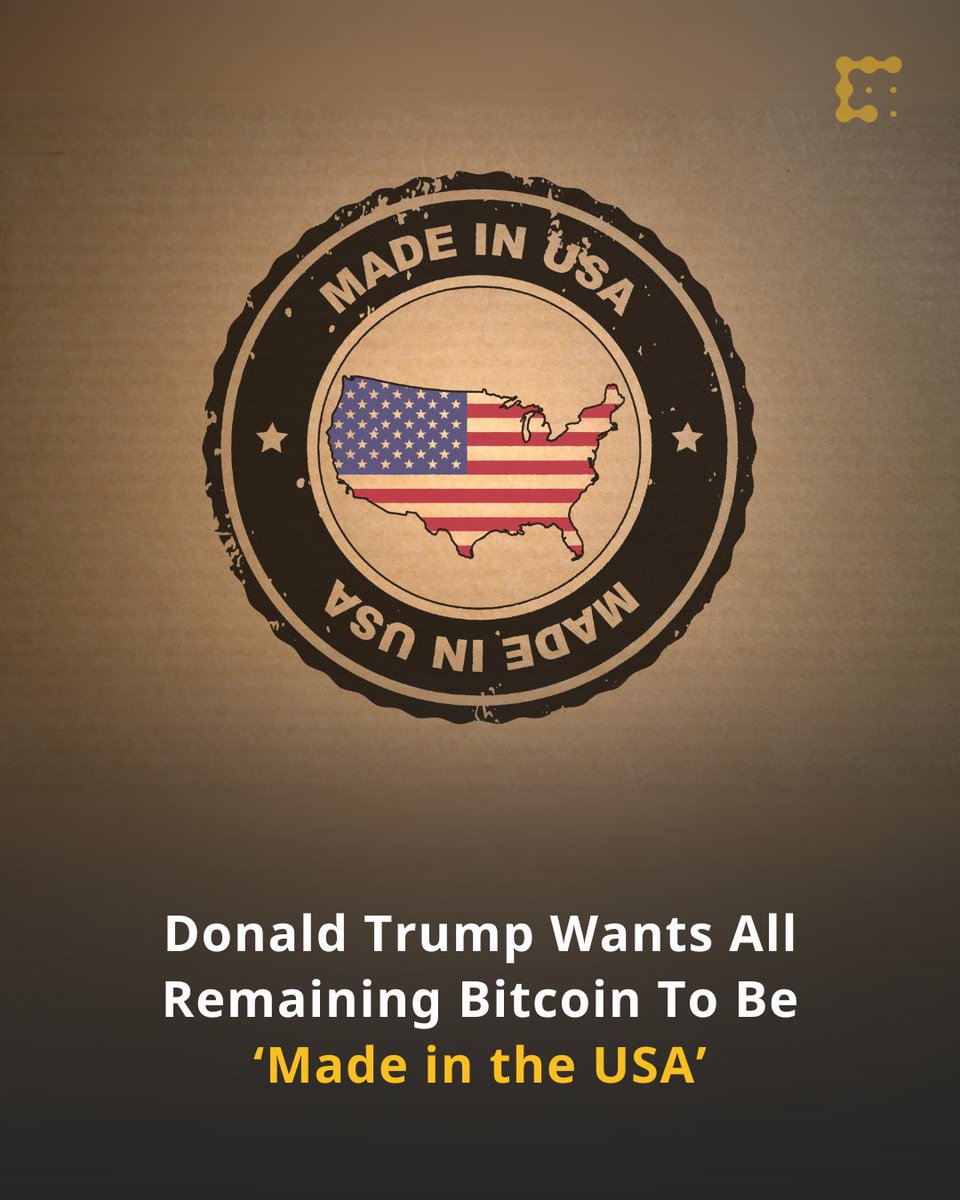 Donald Trump wants to mine all remaining $BTC in the U.S. 