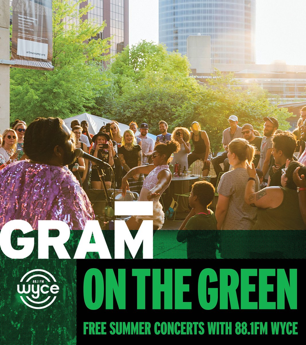 The 2024 GRAM on the Green lineup is here! 🎤 Meet us on the Museum terrace for free outdoor performances, plus food trucks and a cash bar, artmaking activities, and free Museum admission as part of Meijer Free Thursday Nights. See the lineup at artmuseumgr.org/gotg <a href="/WYCEradio/">WYCE Radio</a>