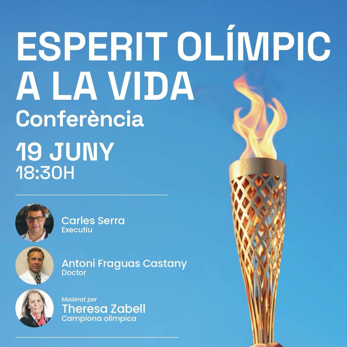 MallorcaUep's tweet photo. 📅 No et perdis la conferència “L'Esperit Olímpic a la Vida” el 19 de juny a la Fundació Sa Nostra! 🏅 Amb Theresa Zabell, Antoni Fraguas i Carles Serra. Una oportunitat per inspirar-te i aprendre dels millors. 🎟️  #EsperitOlímpic #Conferència #Superació  
https://t.co/aZIpibSRW9 https://t.co/Bu9UZafhSW